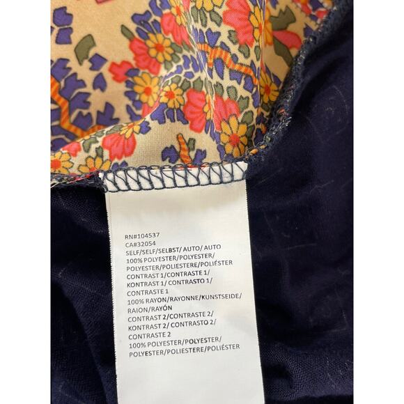 Tiny Anthropologie Paisley long sleeve Henley popover Blouse size M - Picture 5 of 6